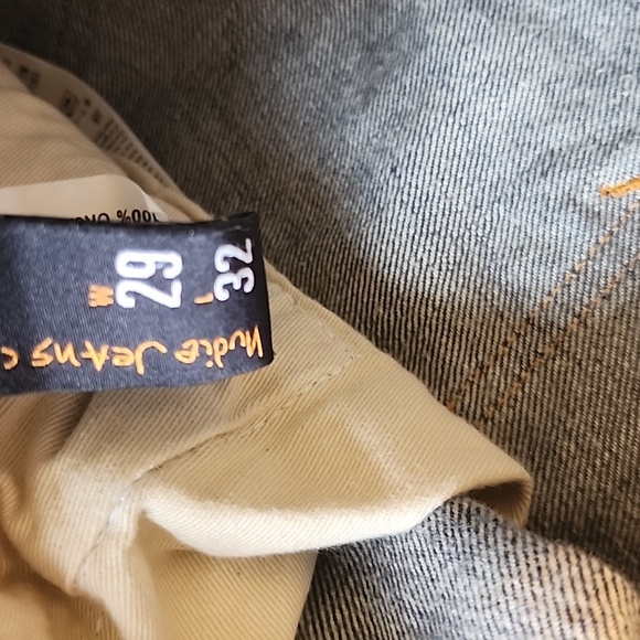 Nudie Jeans Co Mens Steady Eddie II Vacation Blues Jeans Size 29 32 - Picture 11 of 12